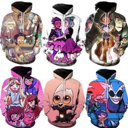 Men's Hoodies Sweatshirts New Season Owl Magic Club Cos Surrounding Hooded Hoodies 3d Digital Printing Casual Fashion