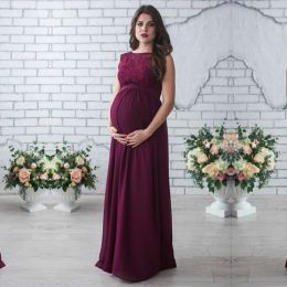 Dresses Maternity Dress 2020 Pregnancy Clothes Pregnant Women Lady Elegant Vestidos Lace Party Formal Evening Dress DS19