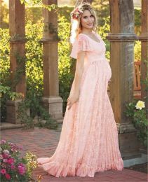 Dresses 2018 Plus Size Maternity Dresses for Photo Shoot Fashion Lace Maxi Maternity Gown Dress Women Pregnancy Clothes Photography Prop