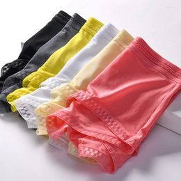 Underpants Seemless Ultra-Thin Sexy Men's Boxer Short Ice Silk Men Underwear Male Seamless Underwears Comfort Breathable Panties