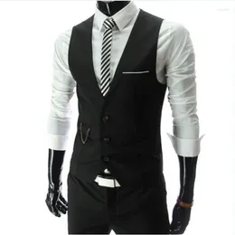 Men's Vests Brand For Men Slim Fit Mens Suit Vest Waistcoats Gilet Homme Colete Chaleco Casual Formal Business Jacket 5XL
