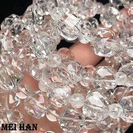 Loose Gemstones Meihan Natural Genuine Azeztulite Crystal Diamond Faceted Beads For Jewellery Making Bracelet DIY