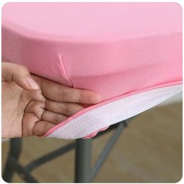 Table Cloth Waterproof Cover Protector Polyester Tablecloth Catering Fitted With Elastic Edged