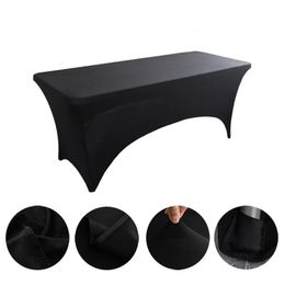 Beauty Salon Massage Elastic Bed Cover High Stretch Wedding el Birthday Table Cover Buffet Cloth Table Set Tablecloth Decor 240123