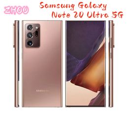 Samsung Galaxy Note 20 Ultra 5G Note20 N986U1 128G/256G/512GB Octa Core Snapdragon 865+ 6.9" 12GB 108MP&Dual 12MP CellPhone eSim