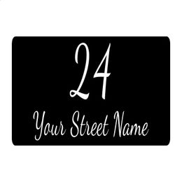 Customised Personalised House Name Aluminium Sign Plaque Multiple Colour Exterior House Numbers Street Mailbox Door Sign 240130