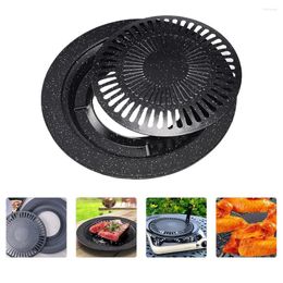 Pans Portable Gas Stove Iron Baking Pan Round Bakeware Nonstick Kitchen Oven Mould Grilling