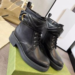 New Boots Ankle Boot Designer Martin Desert For Women Classical Shoes Fashion Winter Leather Boots Coarse Heel Women Shoes 35-41 1.25 05