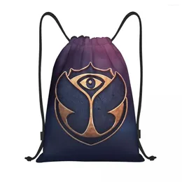 Shopping Bags Custom Tomorrowland Electronic Drawstring Bag Men Women Lightweight Sports Gym Storage Backpack