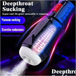 Other Skin Care Tools High Quality Masturbator Realistic Soft Vagina Pocket Pussy Cup Vibrating Sucking Blowjob Penis Thrusting Clip Dhnzh