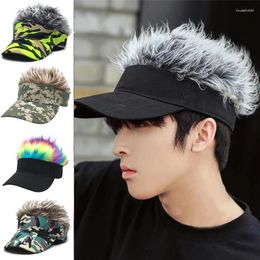 Ball Caps Fashion Hair Sun Visor Adult Baseball Hat With Spiked Wigs Men Women Casual Concise Sunshade Adjustable Golf