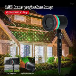 Party Decoration Christmas LED Moving Full Sky Star Laser Projector Light Xmas Stage Outdoor Garden Lawn Landscape Lamp280t