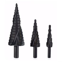 3Pcs set 4-32mm Drill Bit Set HSS Cobalt Step Drill Bit Nitrogen High Speed Steel Spiral Triangle Shank Hole Cutter316Y