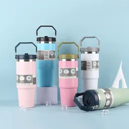 Water Bottles 890ml Coffee Cup Thermos Bottle Double-layer Leak-Proof Insulation Cold And Travel Mug Vacuum Flask Car