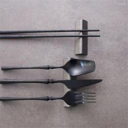 Table Mats 304 Stainless Steel Industrial Style Chopstick Rest Spoon Retro Rack Placemat Themed Restaurant El Is Old