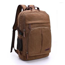 Backpack Business And Leisure Men's Trendy Designer Large Capacity Computer Bag Waterproof Outdoor Travel Canvas