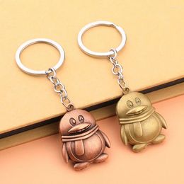 Keychains Creative Three-Dimensional Cute Penguin Doll Alloy Keychain Exquisite Backpack Pendant