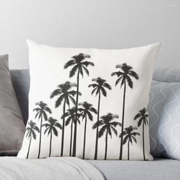 Pillow Black And White Exotic Tropical Palm Trees Throw Sofa Room Decorating Items Christmas Pillows Covers