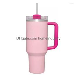 Water Bottles Vip Drop 2.0 Stainless Steel Vacuum Insated Tumbler With Lid And St 40Oz Thermal Travel Mug Coffee Cup Drop Delivery Dhjfe