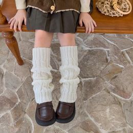 Women Socks 1pair Winter Knit Lolitas Twist Leg Warmers Children Girl Boot Cuffs Knee Long Stockings Warm Boots Elastic Heap