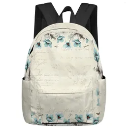 Backpack Flower Tulip Student School Bags Laptop Custom For Men Women Female Travel Mochila