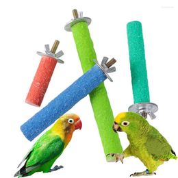 Other Bird Supplies 1Pc Parrot Perching Station Platform Pet Molar Stick Grinding Claw Cage Toy