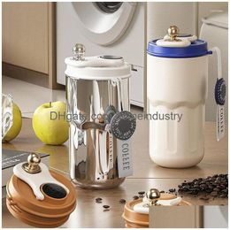 Water Bottles High Beauty Coffee Cup 316 Stainless Steel Insation Mens And Womens Portable Car Cold Drop Delivery Dhfyx