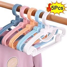 Hangers 5/1Pcs Kids Clothes Portable Multifunction Hook Design Outdoor Clothe Drying Rack For Children Plastic Organiser