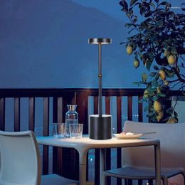 Table Lamps Simple Lamp Rechargeable Cordless Restaurant Bar Retro Night Portable Touch Decorations