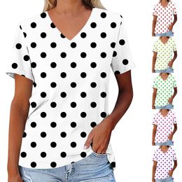 Women's T Shirts Summer Short Sleeve V Neck Loose Casual Tee Tops Women Raglan Shirt Sports For