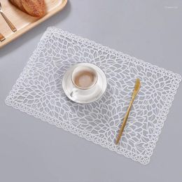 Table Mats Nordic Style Waterproof Imitation Lace Kitchen Placemat Coaster Soft Home Decor Anti-slip PVC Pad Dish Mug Coffee Cup Mat