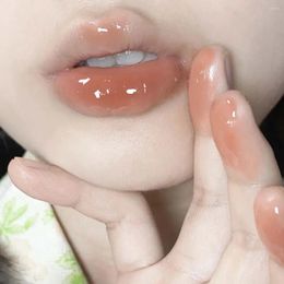 Lip Gloss Sdotter Korean Glaze Mirror Water Moisturiser Jelly Love Lipstick Waterproof Long Lasting Non-stick Cup Tint M