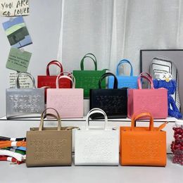 Evening Bags 2024 Fashion Letters Tote Bag Designer Women Handbags Luxury Pu Leather Shoulder Crossbody Protect Black People Shopper