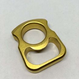 12mm Thick Brass Key Chain Pure Copper Bottle Opener Quick Hanging Edc Self-defense Ring Finger Tiger 0HS6