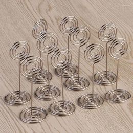 Party Supplies 10Pcs Swirl Table Number Po Holder Stands For Weddings Gatherings