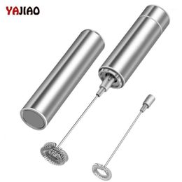 YAJIAO Milk Frother Electric Foam Maker Handheld Foamer High Speeds Drink Mixer Frothing Wand for Coffee Latte Capuccino1260Z