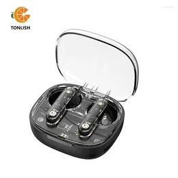 Transparent Wireless Bluetooth 5.3 Earphones Headphones With 9D Surround Sound Quality And Hifi Earbuds