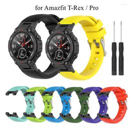 Watch Bands Band For Xiaomi Amazfit T-Rex/T-Rex 2 Silicone Soft Wrist Strap Replacement Bracelet T-rex Pro Sport
