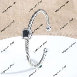 Designer Jewellery Bracelet Fashion Brand Davidss 4mm Cable Popular Open Twisted Wire wholesale