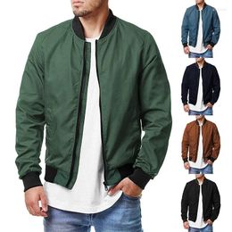 Men's Jackets European And American Spring Autumn Sports Pilot Baseball Suit Jacket Casual Large Coat