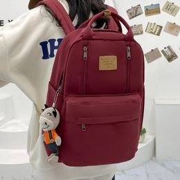 School Bags Women Backpack Preppy Style Teenager Girls Laptop Student Shoulder Bag Korean Schoolbags Knapsack Handbags