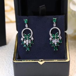 Backs Earrings Luxury Jewellery Diamond Set Noble Versatile 925 Sterling Silver Essential For Goddess