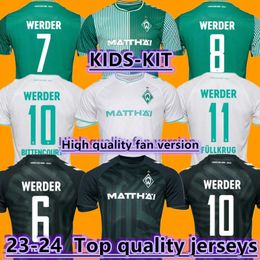 2023 2024 Werder Bremen SPECIAL SOCCER JERSEY Marvin Ducksch Leonardo Bittencourt BLACK GREEN 23 24 FRIEDL PIEPER MEN FOOTBALL SHIRTS TOP THAILAND QUALITY kids kit