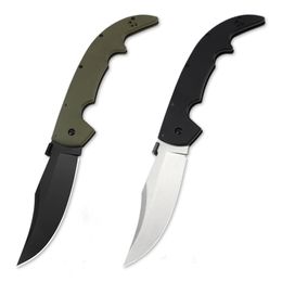 Special Offer CL Large Survival Folding Knife AUS-10A Stone Wash / Black Blade G10 Handle Outdoor Camping Hiking Tactical Folder Knives with Retail Box