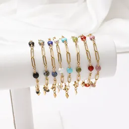 Charm Bracelets ZMZY 6mm Handmade Beads Bracelet Adjustable Natural Quartzs Stone Chain For Women Men Braided Wristbands