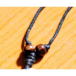 Pendant Necklaces 12PCS Cool Hawaiian Surfing Sea Turtles Pendants Wood Beads Cord Necklace Wholesale MN279