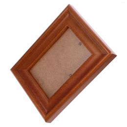 Frames Wooden Po Frame For Wall Hanging 14X17.5cm A4 Wood Picture Stand Pictures Decor Commemorative Gift