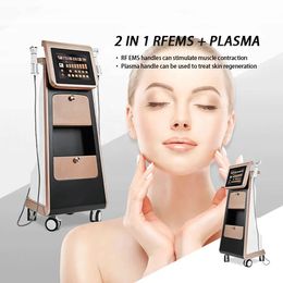 2024 Essential 2 Handles EMS RF Skin Rejuvenation Device Hot Cold Jet Plasma Shower Sprayer Beauty Machine Price For Sale Salon Spa Use