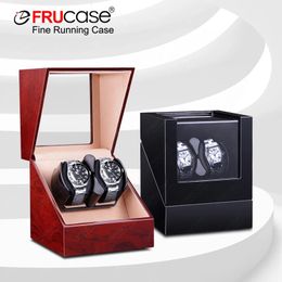 FRUCASE Double Watch Winder For Automatic Watches Watch Box USB Charging 20 with Battery Option 240129