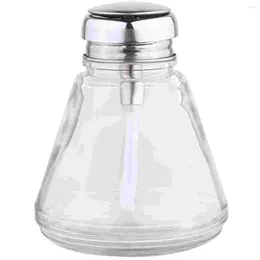 Storage Bottles 1pc Glass Alcohol Bottle Empty Cleanser Dispenser Simple Container For Home Outside (220ml)